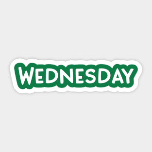 Wednesday Sticker